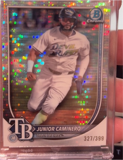 2025 Bowman Chrome #80 Junior Caminero — front