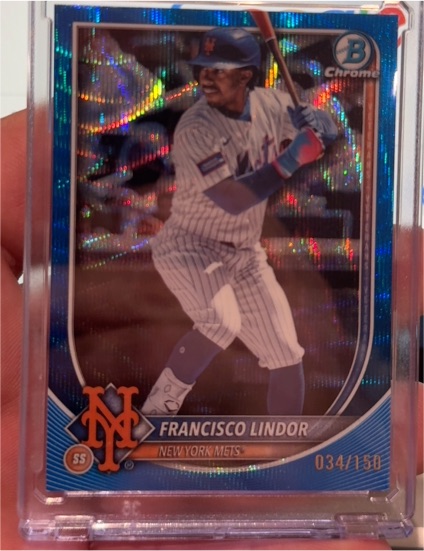2025 Bowman Chrome #59 Francisco Lindor — front