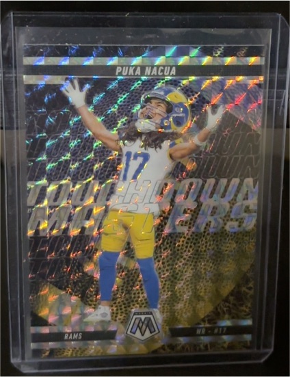 2025 Panini Mosaic Touchdown Masters #12 Puka Nacua — front