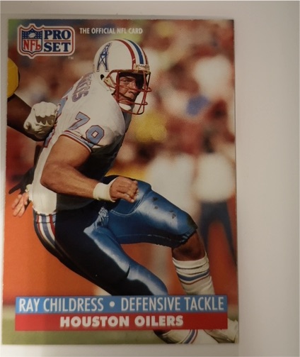1991 Pro Set #163 Ray Childress — front