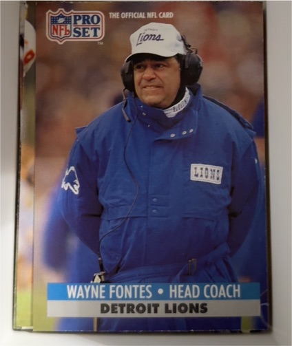 1991 Pro Set #153 Wayne Fontes — front