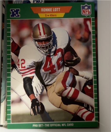 1989 Pro Set #379 Ronnie Lott — front