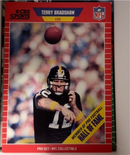 1989 Pro Set #12 Terry Bradshaw — front