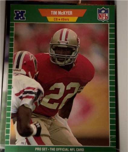1989 Pro Set #380 Tim McKyer — front
