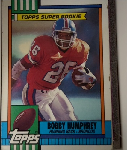 1990 Topps #32 Bobby Humphrey Denver Broncos — front