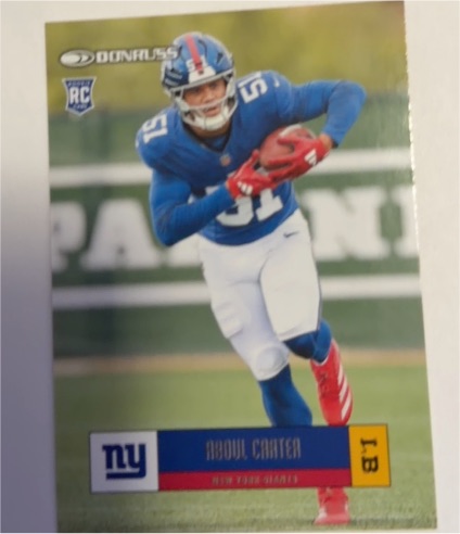 2025 Donruss #R05-ABC Abdul Carter — front