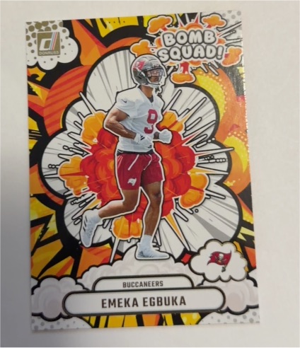 2025 Panini Donruss #BS-EEA Emeka Egbuka Bomb Squad — front