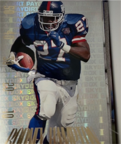 1995 SkyBox Premium #PD12 Rodney Hampton — front