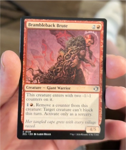 2020 Magic: The Gathering #0128 Brambleback Brute — front