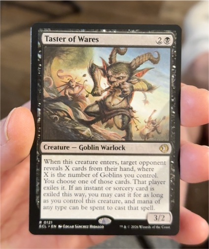 2026 Magic: The Gathering Lorwyn Eclipsed #121 Taster of Wares — front