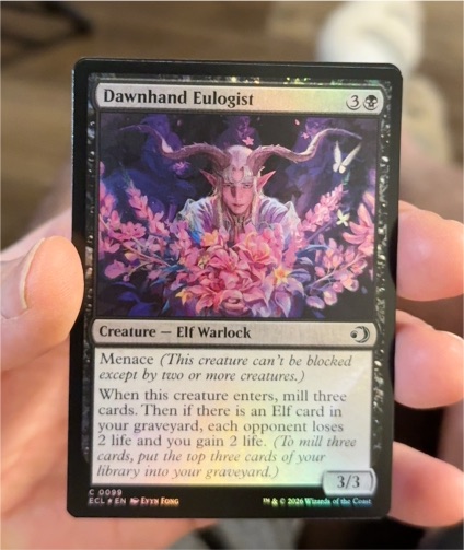 2026 Magic: The Gathering #099 Dawnhand Eulogist — front