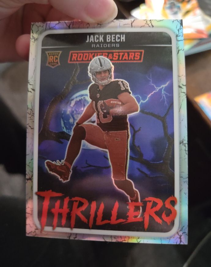2025 Panini Rookies & Stars #27 Jack Bech Thrillers Silver Prizm Rookie Card — front
