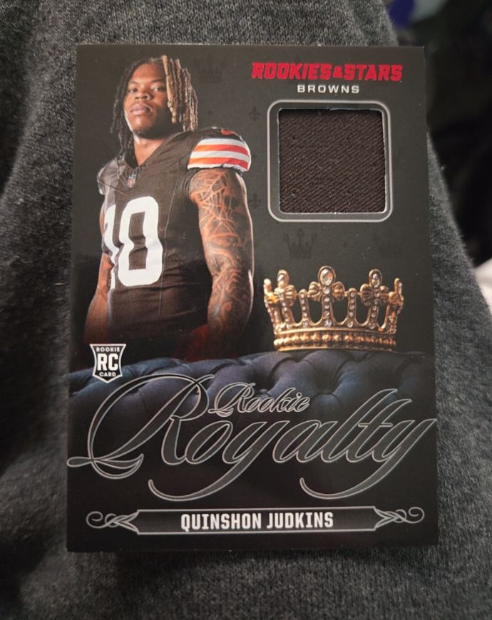 2025 Panini Rookies & Stars Rookie Royalty Patch #RR-QJS Quinshon Judkins — front