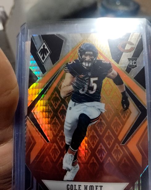 2020 Panini Phoenix #130 Cole Kmet Fire Burst — front