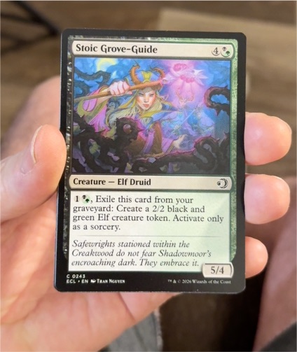 2020 Magic: The Gathering #243 Stoic Grove-Guide — front