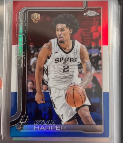 2025-26 Topps Chrome #252 Dylan Harper — front