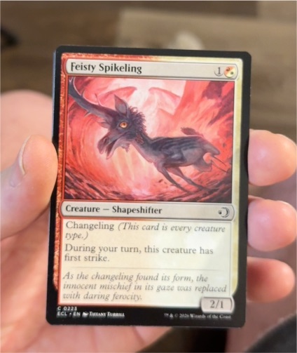 2020 Magic: The Gathering #023 Feisty Spikeling — front