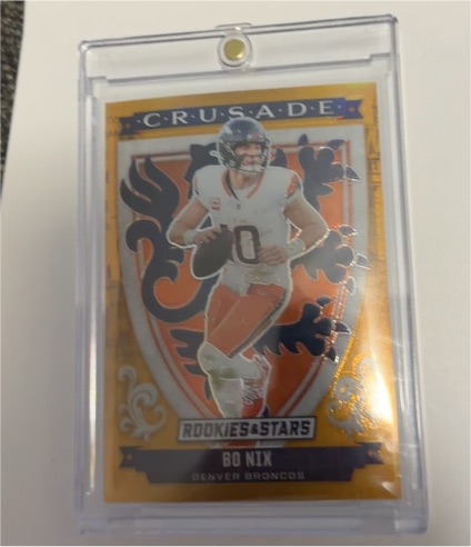 2025 Panini Rookies & Stars #28 Bo Nix Crusade Silver — front