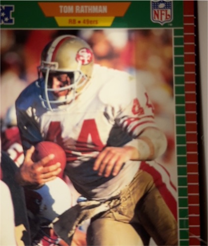 1989 Pro Set #382 Tom Rathman — front