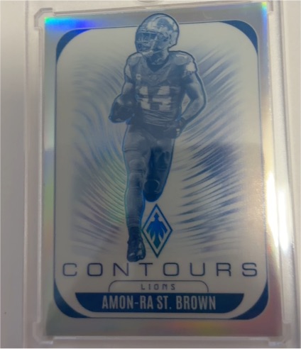 2025 Panini Phoenix #11 Amon-Ra St. Brown Contours — front