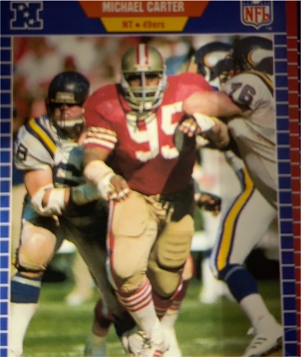 1989 Pro Set #370 Michael Carter — front