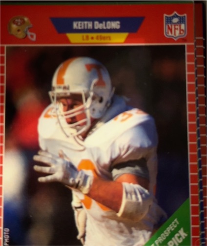 1989 Pro Set #381 Keith DeLong — front