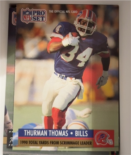 1991 Pro Set #13 Thurman Thomas — front