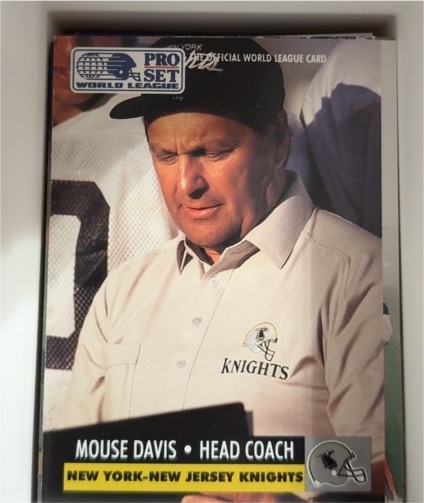 1991 Pro Set World League #18 Mouse Davis — front
