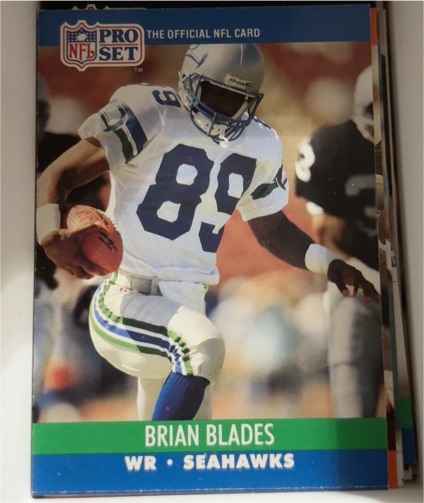 1990 Pro Set #646 Brian Blades — front