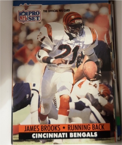 1991 Pro Set #110 James Brooks — front