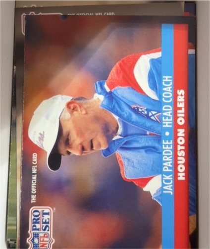 1991 Pro Set #171 Jack Pardee Houston Oilers — front