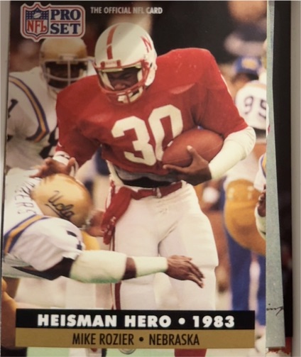 1991 Pro Set #43 Mike Rozier — front