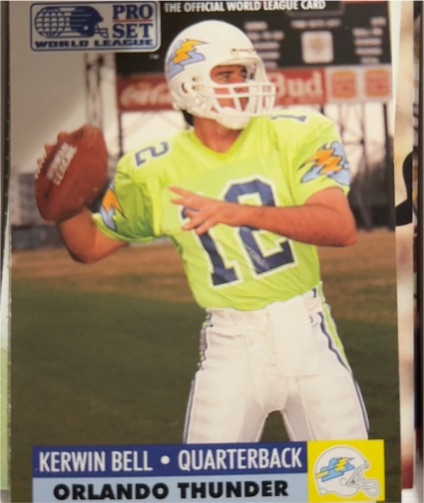 1991 Pro Set #22 Kerwin Bell Orlando Thunder — front