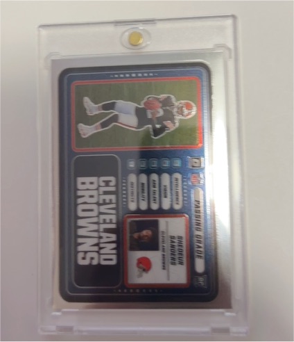 2025 Panini Donruss Optic #3 Shedeur Sanders Passing Grade — front