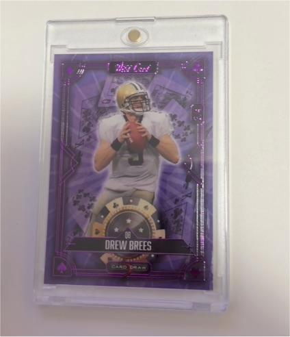 2024 Wild Card 5 Card Draw #3 Drew Brees — front