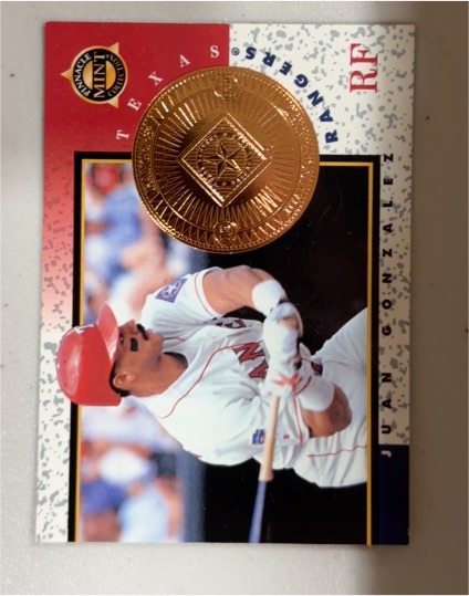 1998 Pinnacle Mint Collection #6 Juan Gonzalez — front