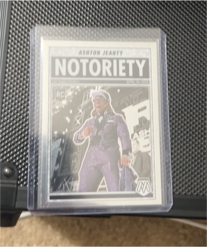 2025 Panini Mosaic #18 Ashton Jeanty Notoriety Rookie — front
