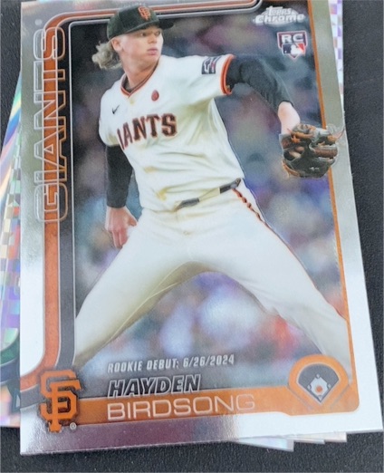 2025 Topps Chrome Update #US34 Hayden Birdsong Rookie Debut — front