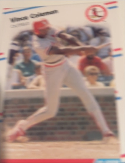 1988 Fleer #27 Vince Coleman — front