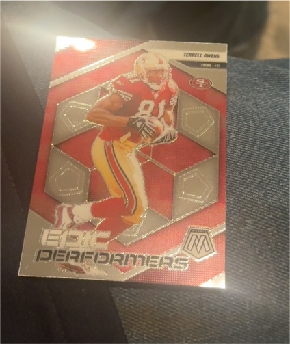 2025 Panini Mosaic #18 Terrell Owens Epic Performers — front