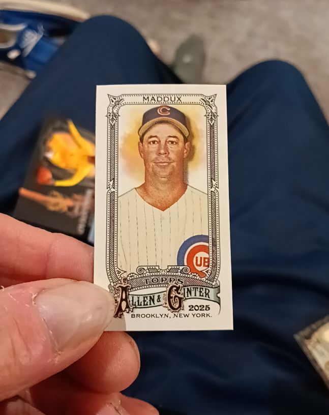 2025 Topps Allen & Ginter #41 Greg Maddux Mini — front