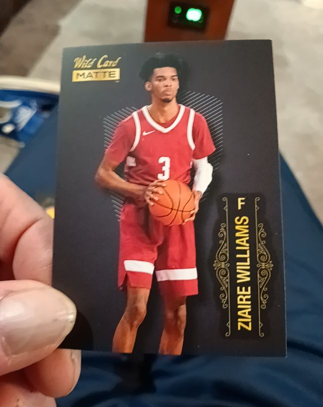 2022 Wild Card Matte #MB-77 Ziaire Williams — front