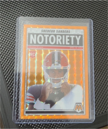 2025 Panini Mosaic Notoriety #13 Shedeur Sanders — front