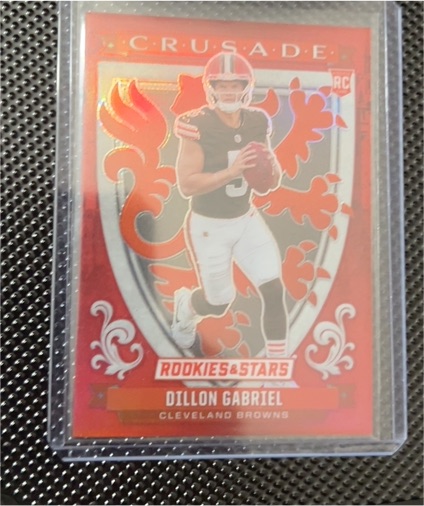 2025 Panini Rookies & Stars #14 Dillon Gabriel Crusade Red Plaid — front