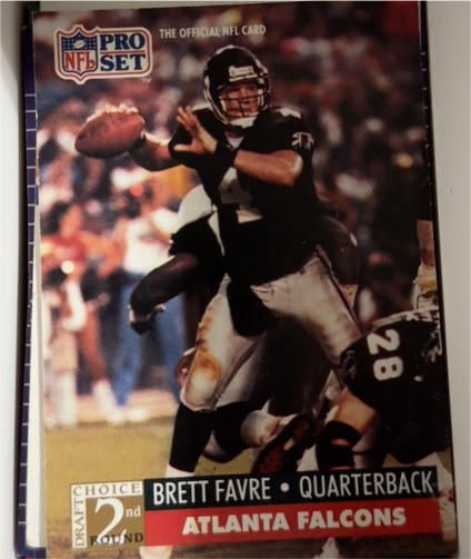 1991 Pro Set #762 Brett Favre Rookie Atlanta Falcons — front