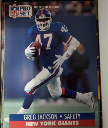 1991 Pro Set #66 Greg Jackson — front