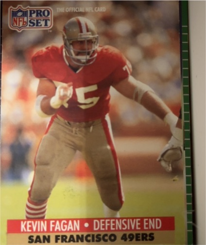 1989 Pro Set #415 Kevin Fagan — front