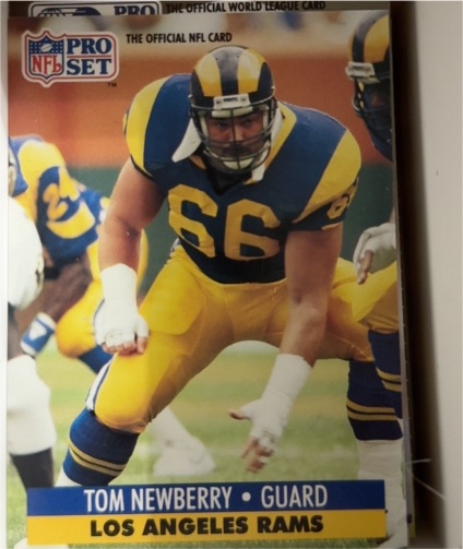 1991 Pro Set #124 Tom Newberry — front
