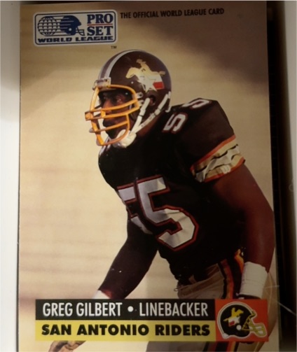 1991 Pro Set World League #32 Greg Gilbert — front