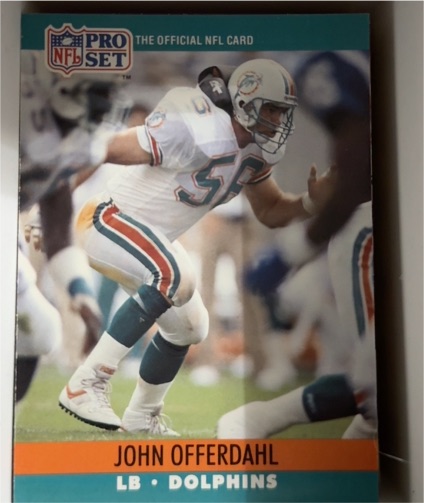 1990 Pro Set #562 John Offerdahl — front